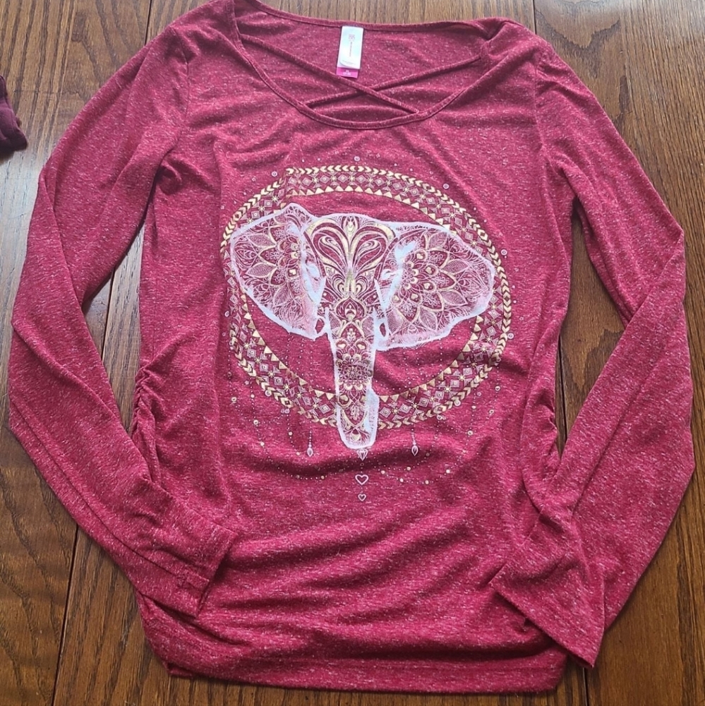 Boho elephant top